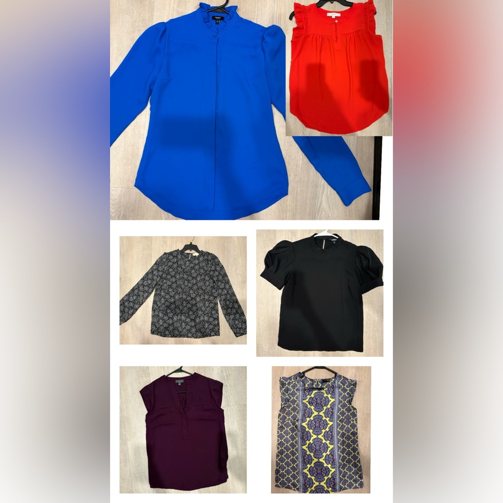 6 Elegant Women's Tops( express,loft,the limited, Michael kors size SMALL
